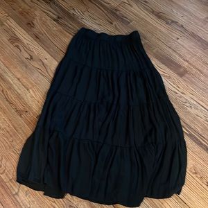 Black maxi skirt